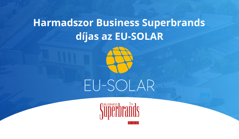 Harmadszor is az élen: ismét Superbrands díjas az EU-SOLAR